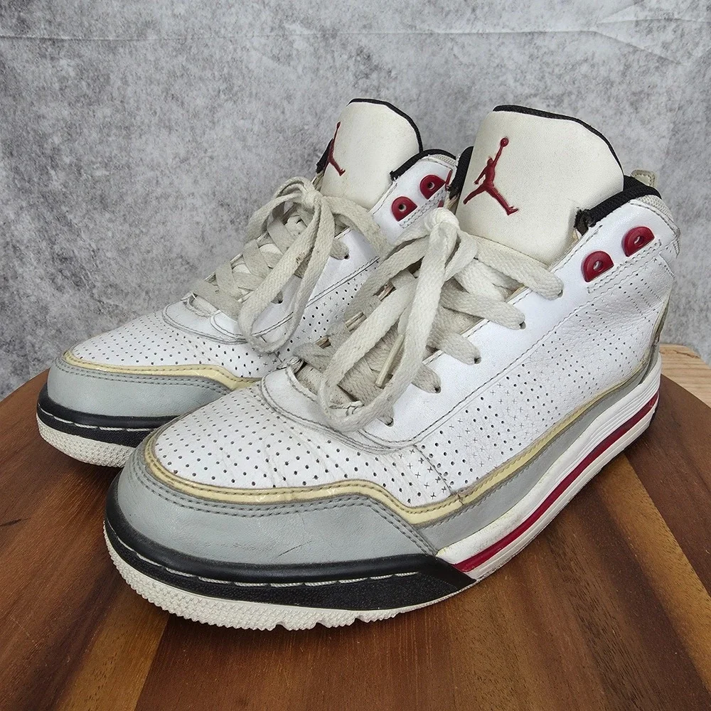 Jordan C-Series Basketball‎ Shoes Mens 9 White Red Sneakers Casual 428835-101